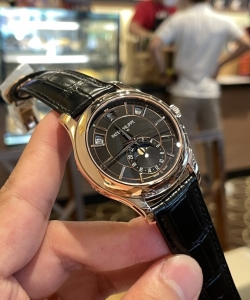 Patek Philippe complications 5205r black dial rose gold 40mm