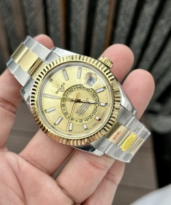 Rolex sky-dweller demi gold 41mm