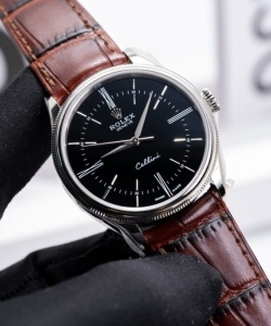 Rolex cellini 50509 1:1 watch leather strap 39mm