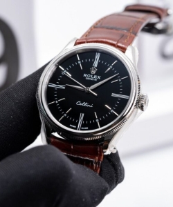 Rolex cellini 50509 1:1 watch leather strap 39mm