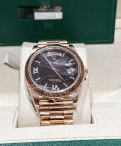 Rolex rep day-date rose gold wrapped lava dial 40mm