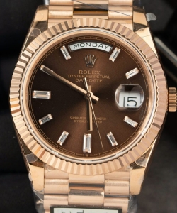 Rolex day-date 228235 dial chocolate weight 185gram 40mm