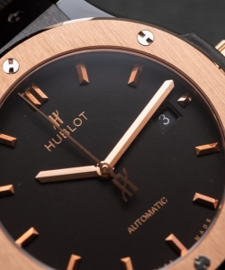 hublot ceramic demi rose rubber strap 42mm