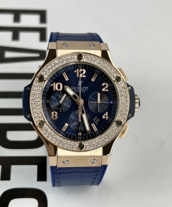 hublot big bang chronograph king gold blue dial 44mm