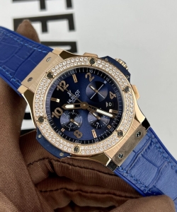 hublot big bang chronograph king gold blue dial 44mm