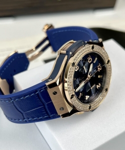 hublot big bang chronograph king gold blue dial 44mm