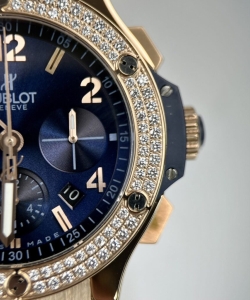 hublot big bang chronograph king gold blue dial 44mm