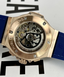 hublot big bang chronograph king gold blue dial 44mm