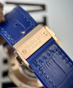 hublot big bang chronograph king gold blue dial 44mm