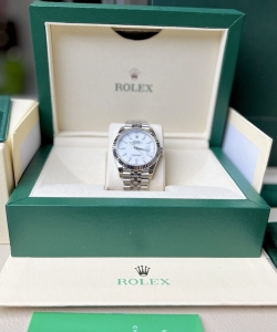 Rolex datejust 126334 white enamel 41mm