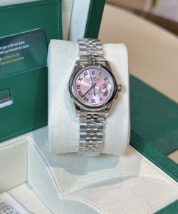 Rolex datejust jubilee strap pink dial ew 31mm