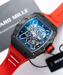 Richard Mille rm35-01 1:1 watch red rubber strap 45mm