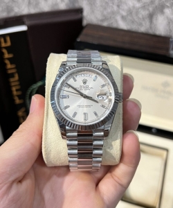 Rolex day-date 228239 white dial refine 166gram gm v2 40mm