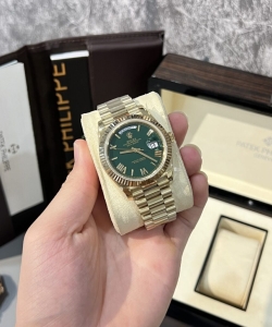 Rolex day-date 228238 green dial refined 166gr gm v2 40mm