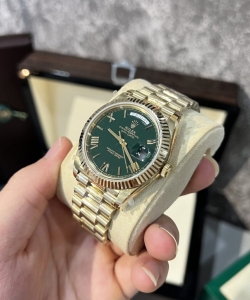 Rolex day-date 228238 green dial refined 166gr gm v2 40mm