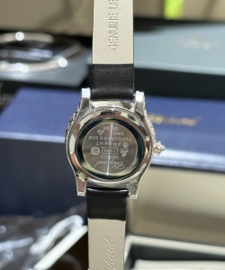 chopard with moissanite diamond leather strap 30mm