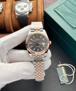 Rolex datejust 126331 demi grey dial 41mm