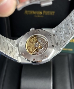 audemars piguet royal oak 15410 frosted gold blue dial 41mm