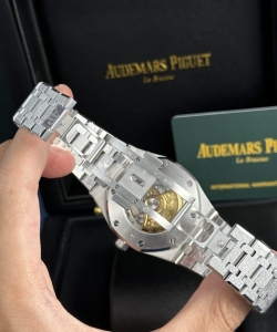 audemars piguet royal oak 15410 frosted gold blue dial 41mm