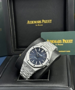 audemars piguet royal oak 15410 frosted gold blue dial 41mm