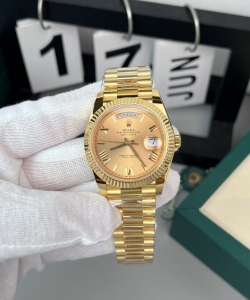 Rolex day-date gold wrapped champagne gold dial gm v2 40mm