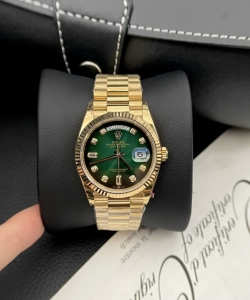 Rolex day-date green dial gold plated 36mm