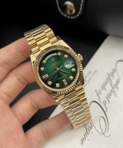 Rolex day-date green dial gold plated 36mm