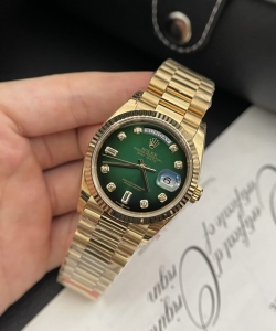 Rolex day-date green dial gold plated 36mm