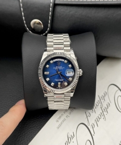 Rolex day-date blue dial oyster strap 36mm