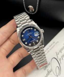 Rolex day-date blue dial oyster strap 36mm