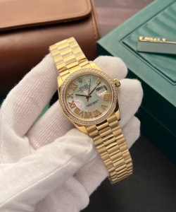 Rolex datejust mother of pearl dial with diamonds 36mm