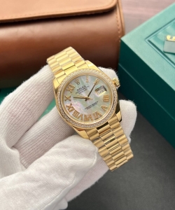 Rolex datejust mother of pearl dial with diamonds 36mm