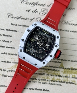 Richard Mille rm35-01 rafael nadal red rubber strap 1:1 watch 42mm