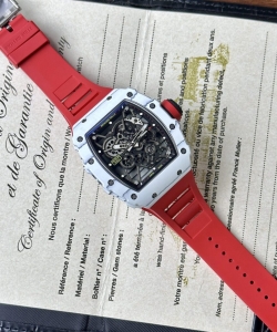 Richard Mille rm35-01 rafael nadal red rubber strap 1:1 watch 42mm