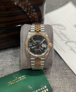 Rolex datejust 126231 wimbledon dial demi strap 36mm