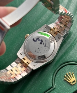 Rolex datejust 18k gold wrapped palm leaf dial gm 36mm