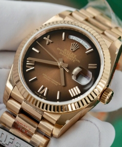 Rolex day-date 128235 dial chocolate weight 158gram 36mm