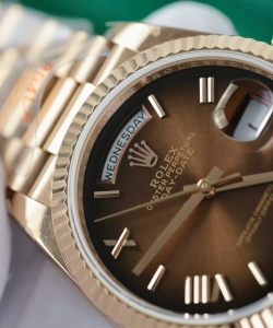 Rolex day-date 128235 dial chocolate weight 158gram 36mm