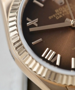 Rolex day-date 128235 dial chocolate weight 158gram 36mm