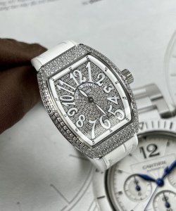 franck muller v32 women’s full white diamonds abf 36mm