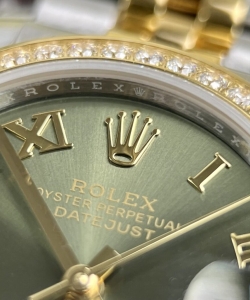 Rolex datejust women’s 1:1 watch with stone bezel 31mm