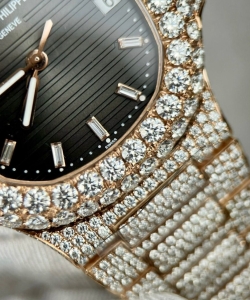 Patek Philippe 5711 with moissanite diamond refined 3k 40mm