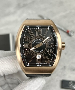 franck muller v45 rose gold black dial 45mm