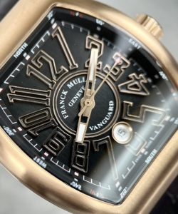 franck muller v45 rose gold black dial 45mm