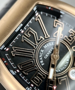 franck muller v45 rose gold black dial 45mm