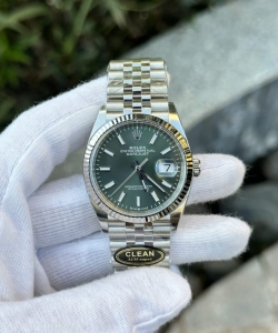 Rolex datejust 126334 green dial jubilee strap 36mm