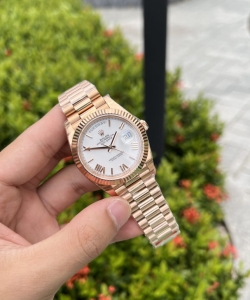 Rolex day-date rose gold white dial 40mm