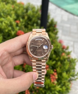 Rolex day-date 1:1 watch chocolate dial 40mm