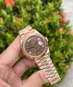 Rolex day-date 1:1 watch chocolate dial 40mm