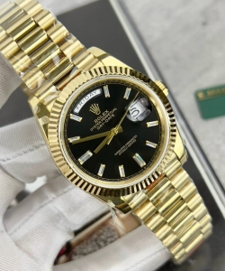 Rolex day-date 228238 black dial 40mm